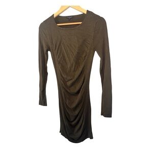 Express Khaki Long Sleeve Dress